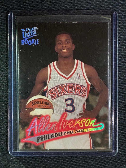 1996-97 Fleer Ultra ALLEN IVERSON Rookie Silver #82