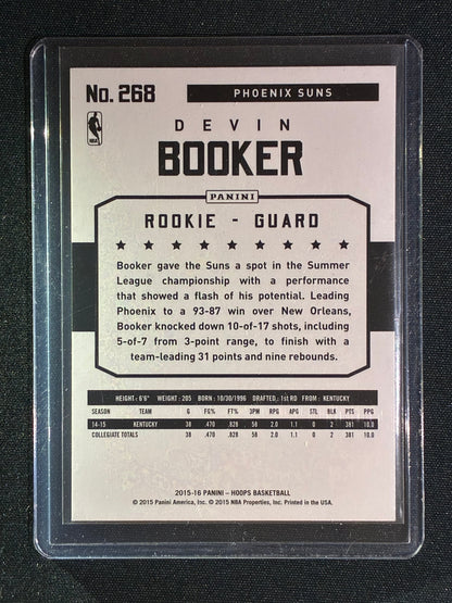 2015-16 Hoops DEVIN BOOKER Rookie Base #268