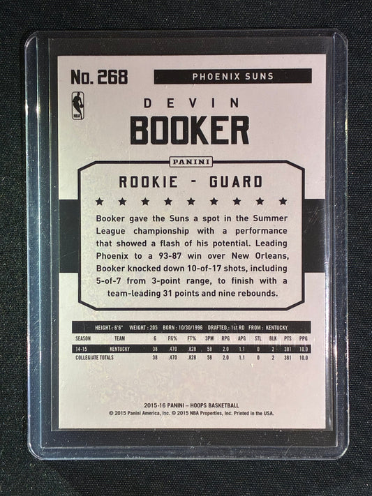2015-16 Hoops DEVIN BOOKER Rookie Base #268