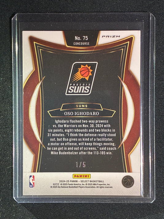 2024-25 Select OSO IGHODARO Concourse Rookie Pink Pulsar 1/5 #75