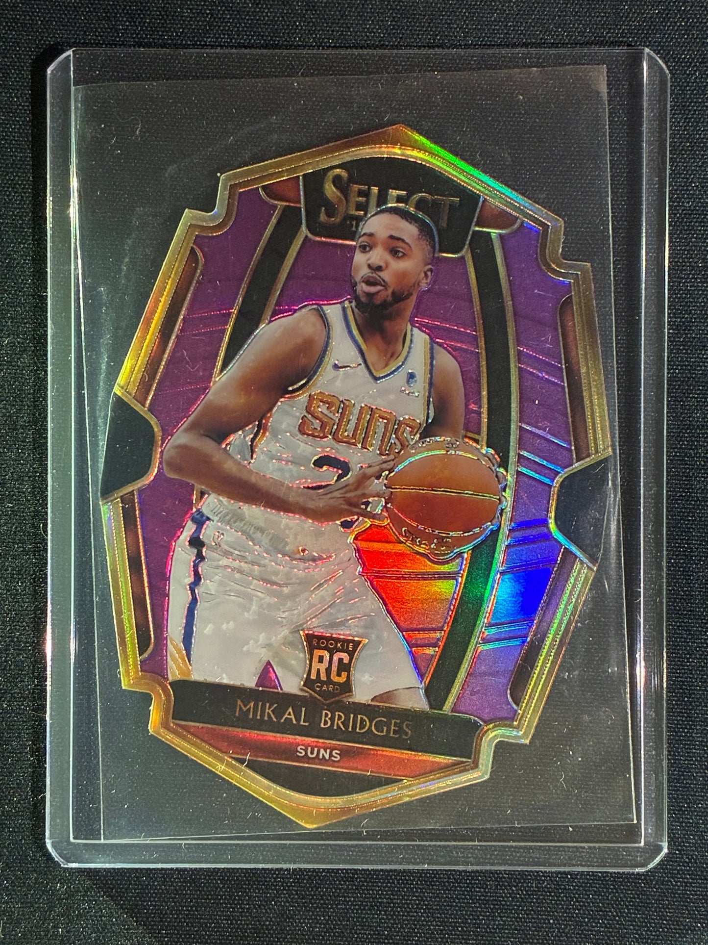 2018-19 Select MIKAL BRIDGES Premier Level Rookie Purple Prizm Die-Cut 6/99 #192