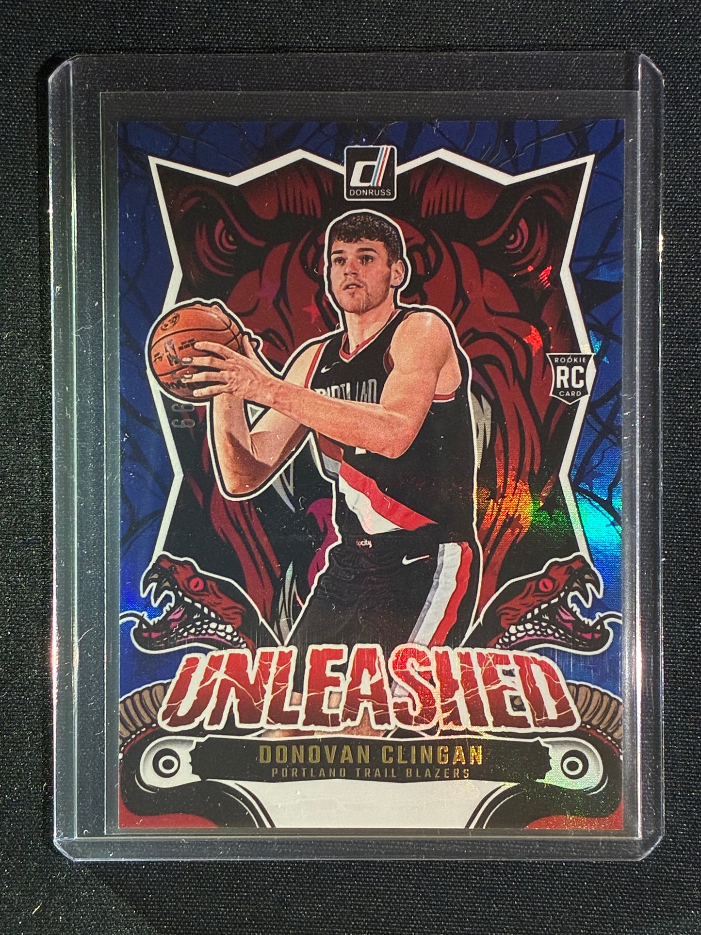 2024-25 Donruss DONOVAN CLINGAN Unleashed Rookie Blue Stars 23/99 #13