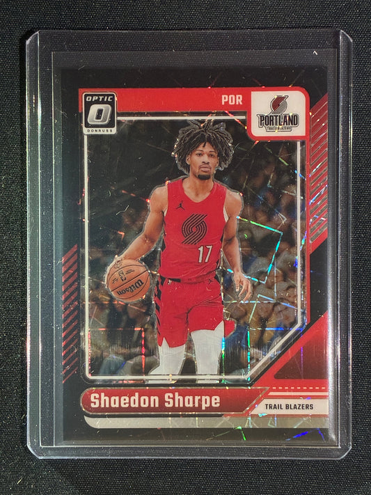 2024-25 Donruss Optic SHAEDON SHARPE Black Velocity 28/39 #175