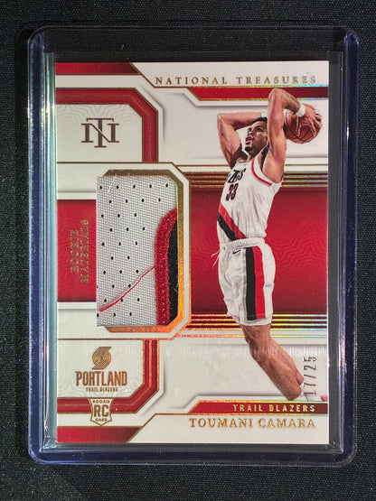 2023-24 National Treasures TOUMANI CAMARA Rookie Materials Patch Prime 17/25 #TCM