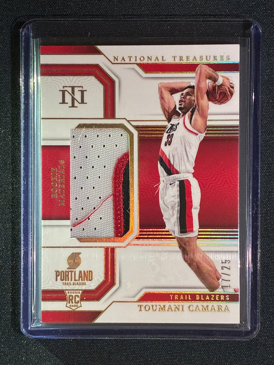 2023-24 National Treasures TOUMANI CAMARA Rookie Materials Patch Prime 17/25 #TCM