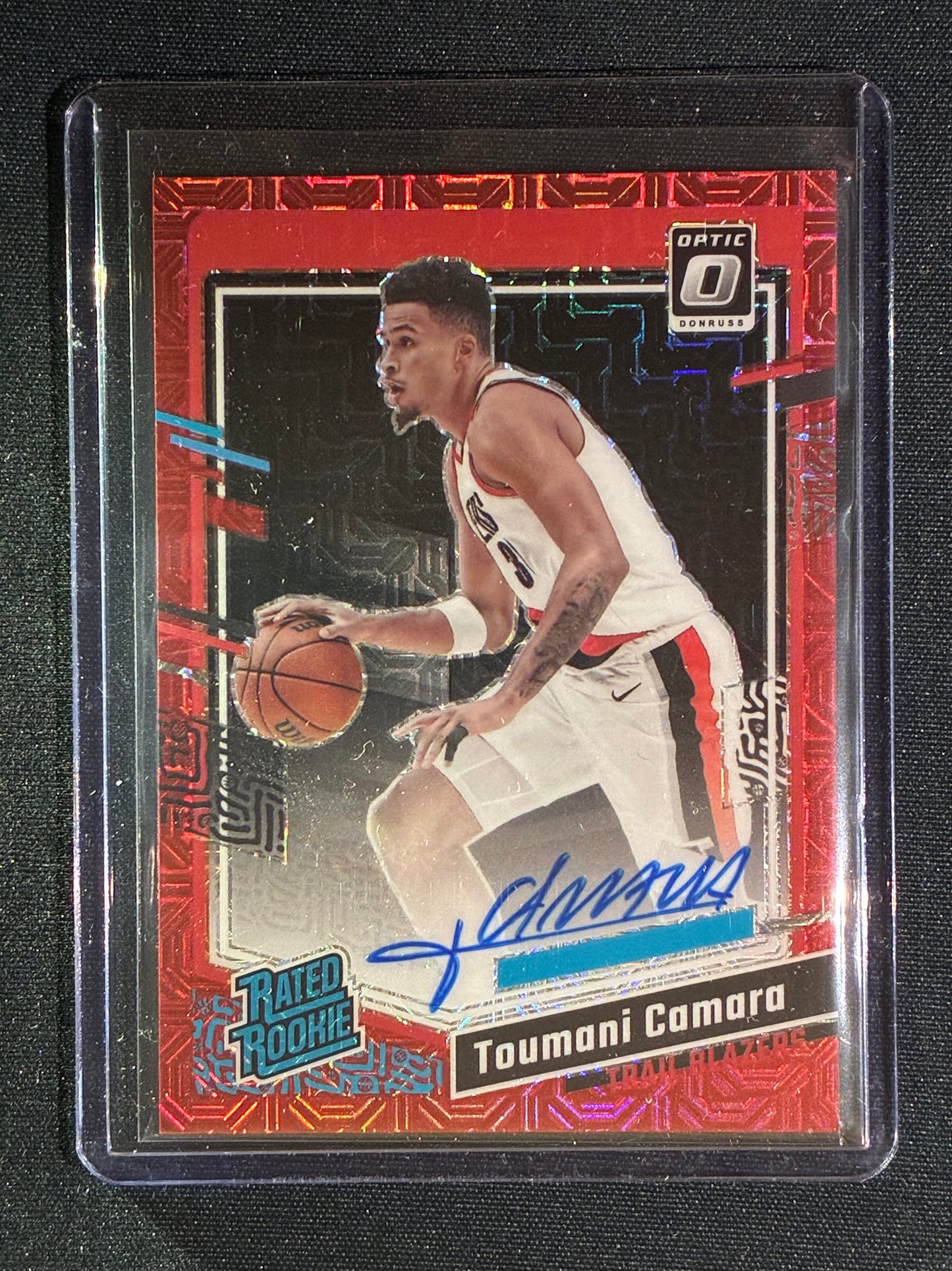 2023-24 Donruss Optic TOUMANI CAMARA Rated Rookie Signatures Choice Red #282