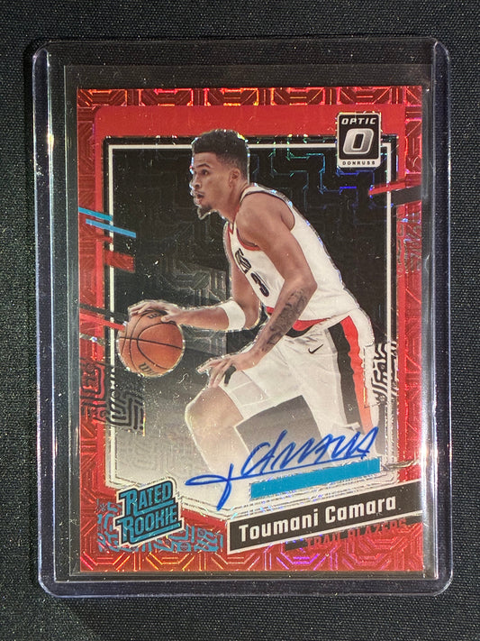 2023-24 Donruss Optic TOUMANI CAMARA Rated Rookie Signatures Choice Red #282