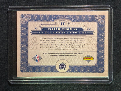 2011-12 Gold Standard ISAIAH THOMAS Golden Signatures Auto #IT
