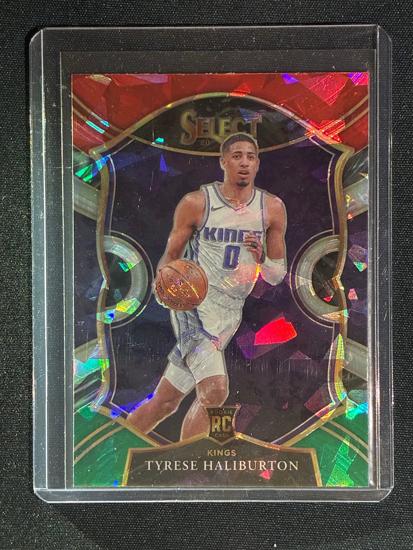 2020-21 Select TYRESE HALIBURTON Concourse Rookie Red White & Green Cracked Ice #72