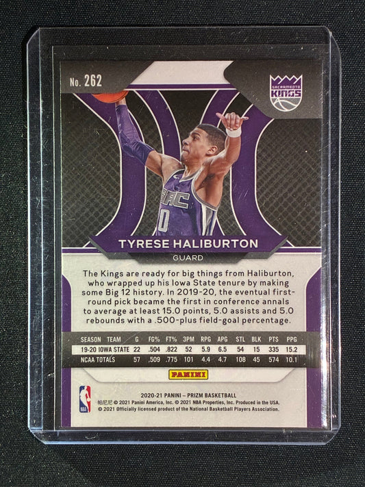 2020-21 Prizm TYRESE HALIBURTON Rookie Base #262