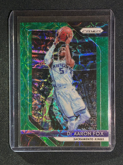 2018-19 Prizm DE'AARON FOX Choice Green Scope 6/8 #151