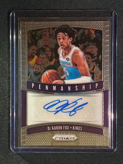 2019-20 Prizm DE'AARON FOX Penmanship Auto Base #DAF