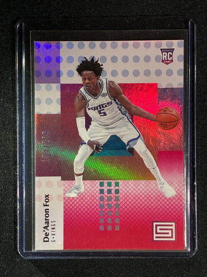 2017-18 Status DE'AARON FOX Rookie Red 164/299 #148
