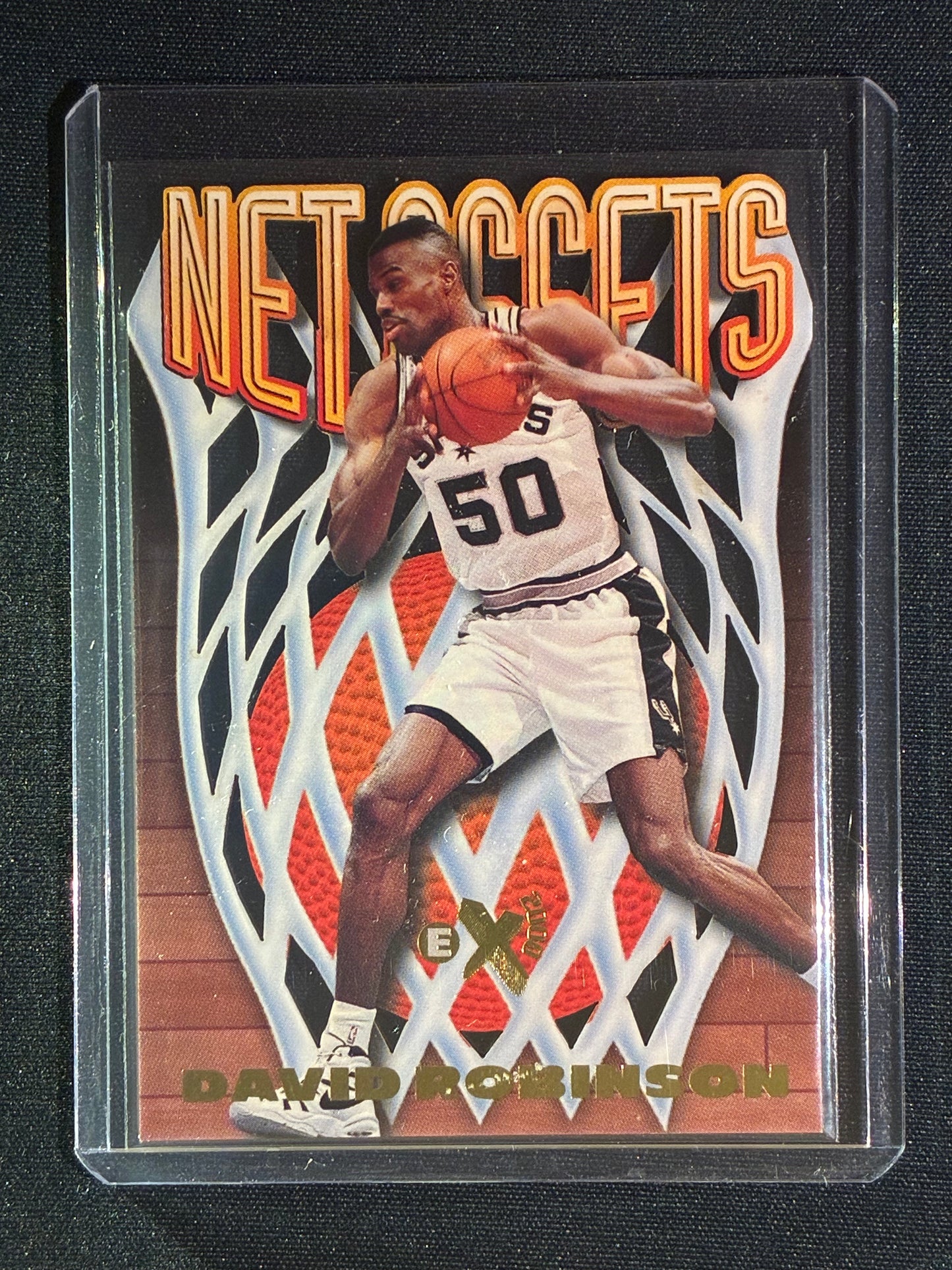 1997-98 EX2000 DAVID ROBINSON Net Assets Die-Cut #16