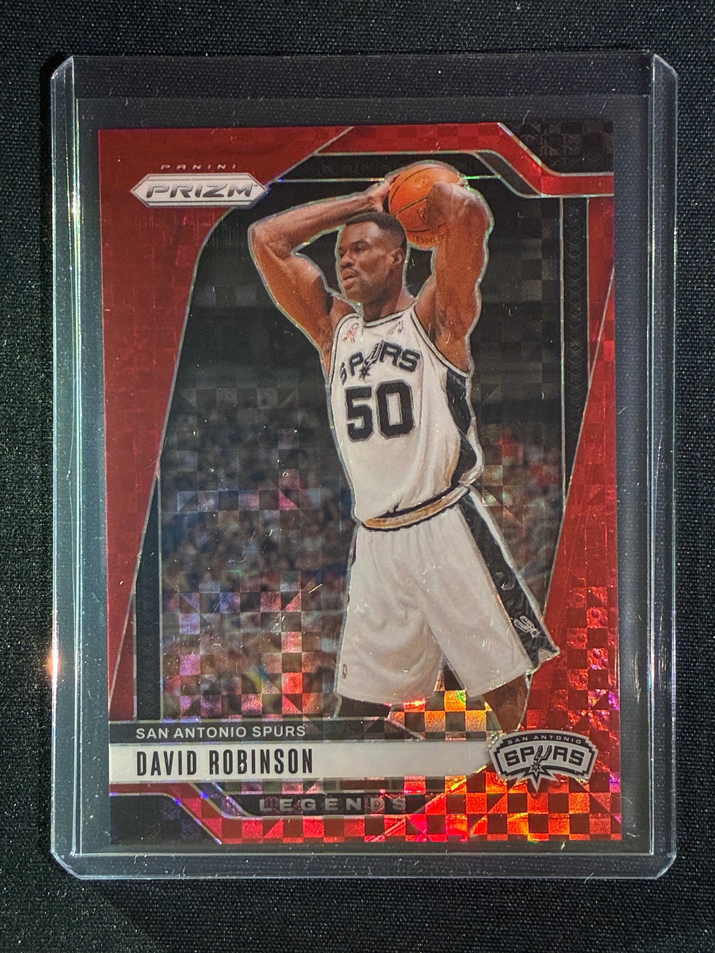 2024-25 Prizm DAVID ROBINSON Red Power Checkerboard 56/75 #288