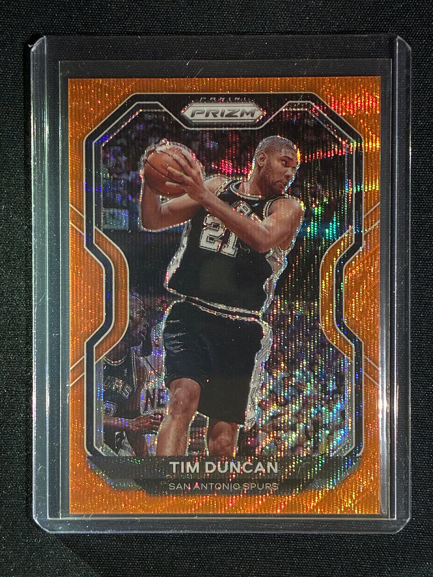 2020-21 Prizm TIM DUNCAN Orange Wave 31/60 #30
