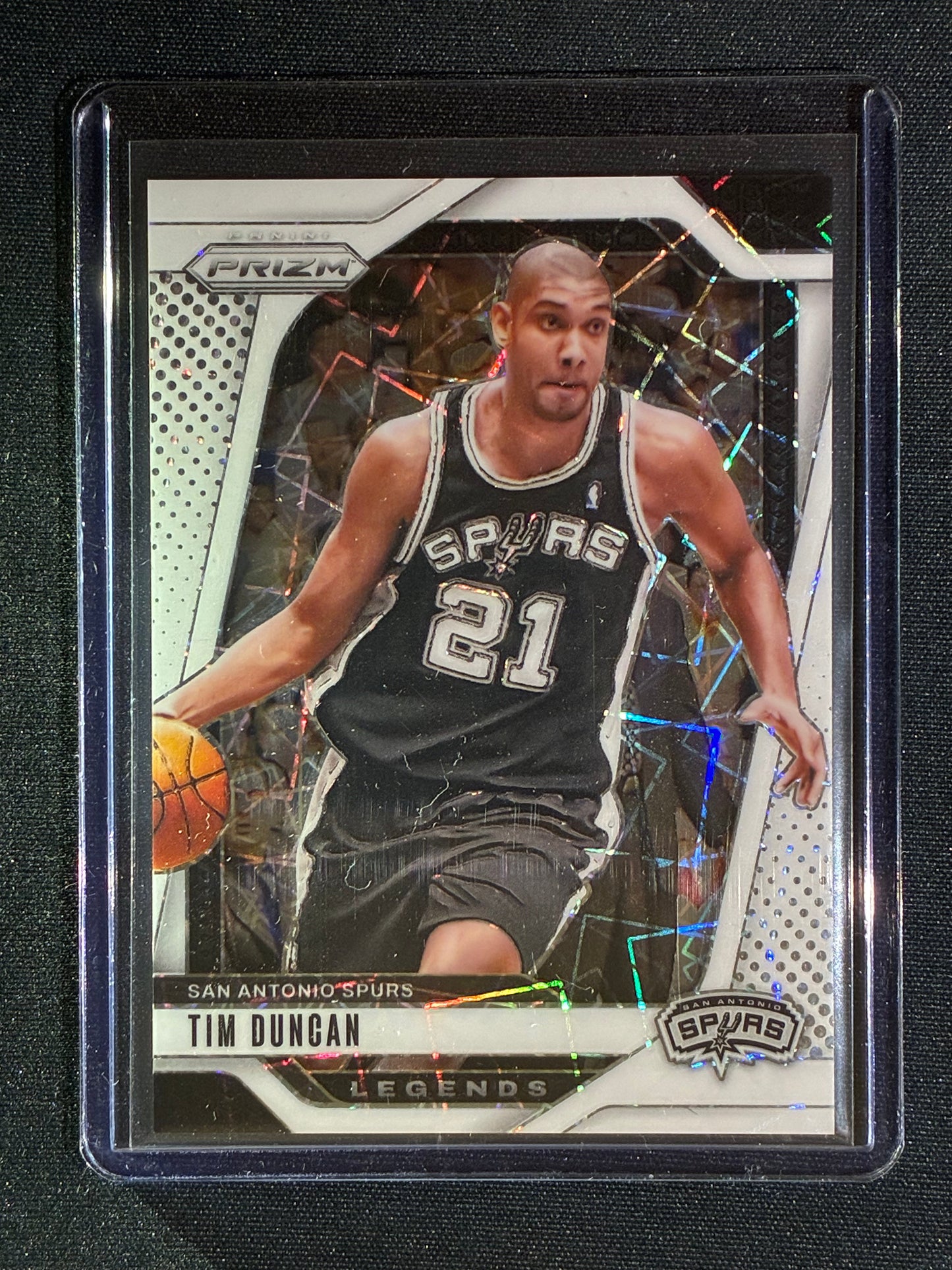 2024-25 Prizm TIM DUNCAN Legends White Lazer 174/275 #297