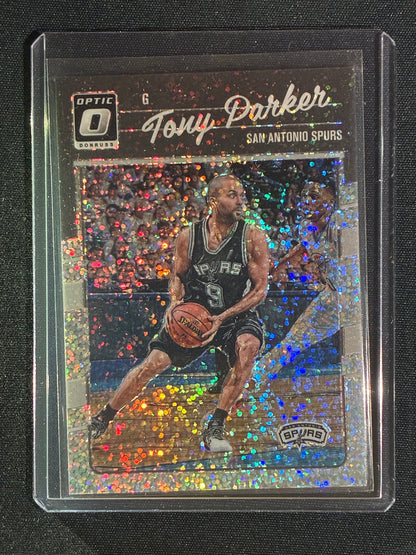 2016-17 Donruss Optic TONY PARKER White Sparkle SSP #117