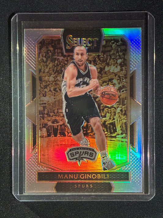 2016-17 Select MANU GINOBILI Courtside Silver Prizm SSP #257