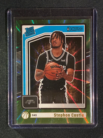 2024-25 Donruss STEPHON CASTLE Rated Rookie Holo Green Laser #244