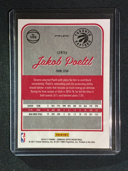 2016-17 Donruss Optic JAKOB POELTL Rookie White Sparkle SSP #159
