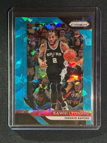 2018-19 Prizm KAWHI LEONARD Blue Ice 72/99 #53