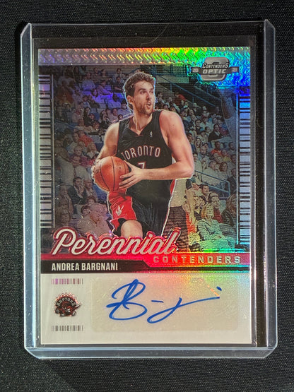 2020-21 Contenders Optic ANDREA BARGNANI Perennial Contenders Auto Silver Prizm 60/99
