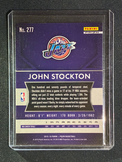 2015-16 Prizm JOHN STOCKTON Silver Prizm #277