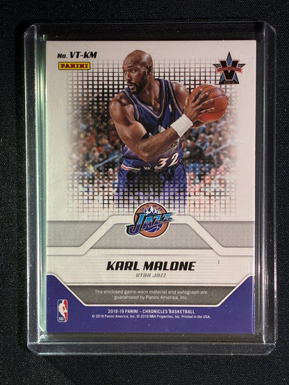 2018-19 Chronicles KARL MALONE Vanguard V-Team Patch Auto Silver 31/49