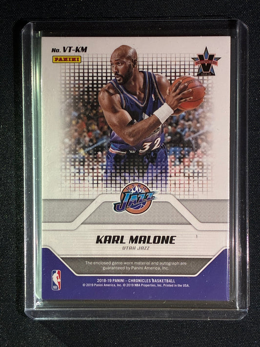 2018-19 Chronicles KARL MALONE Vanguard V-Team Patch Auto Silver 31/49