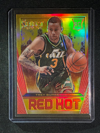 2013-14 Select TREY BURKE Rookie Red Hot Gold Prizm 10/10 #44