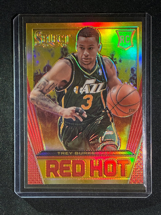 2013-14 Select TREY BURKE Rookie Red Hot Gold Prizm 10/10 #44