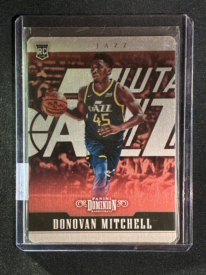 2017-18 Dominion DONOVAN MITCHELL Rookie Metal Copper Bronze 22/49 #114