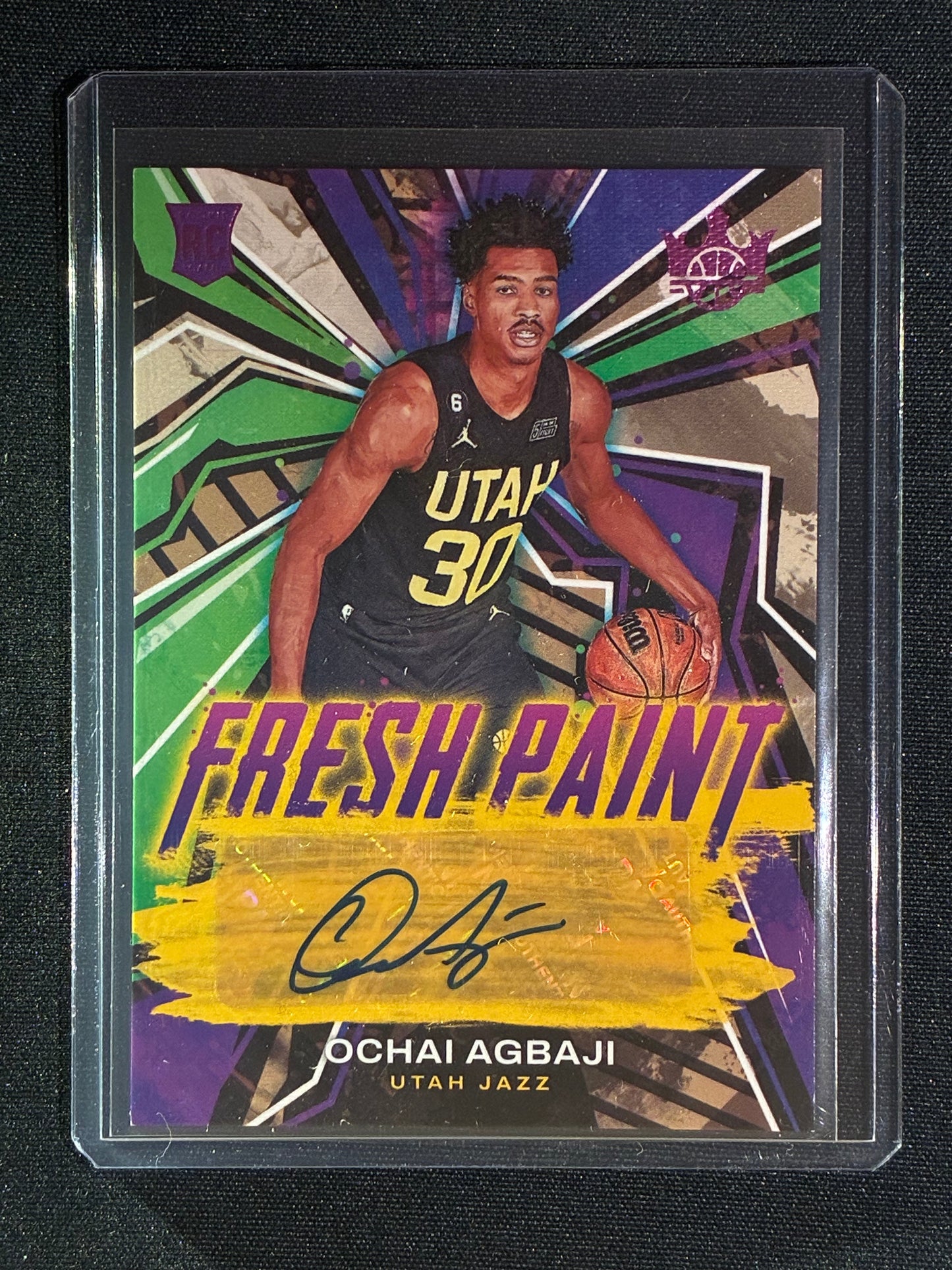 2022-23 Court Kings OCHAI AGBAJI Fresh Paint Rookie Auto Pink 5/8