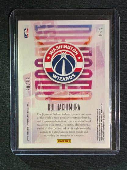 2019-20 Court Kings RUI HACHIMIURA Dressed to Impress Rookie Purple 98/99 #4