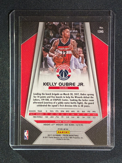 2017-18 Prizm KELLY OUBRE JR. White Sparkle SSP #136
