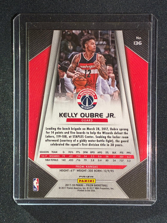 2017-18 Prizm KELLY OUBRE JR. White Sparkle SSP #136
