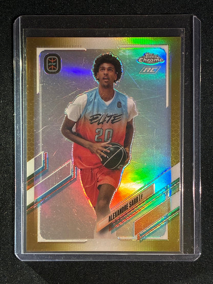 2021-22 Topps Chrome OTE ALEXANDRE SARR Rookie Gold Refractor 44/50 #92