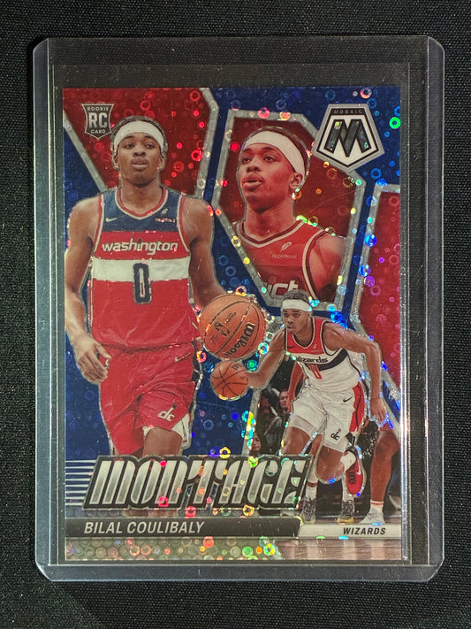 2023-24 Mosaic BILAL COULIBALY Rookie Montage Fast Break Blue 11/85 #21