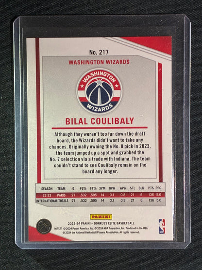 2023-24 Donruss Elite BILAL COULIBALY Rookie Blue 3/99 #217