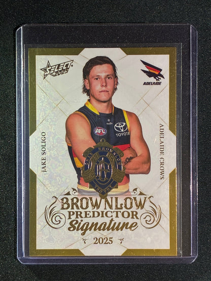 2025 Select Footy Stars JAKE SOLIGO Brownlow Predictor Signature Gold 044/220 #4