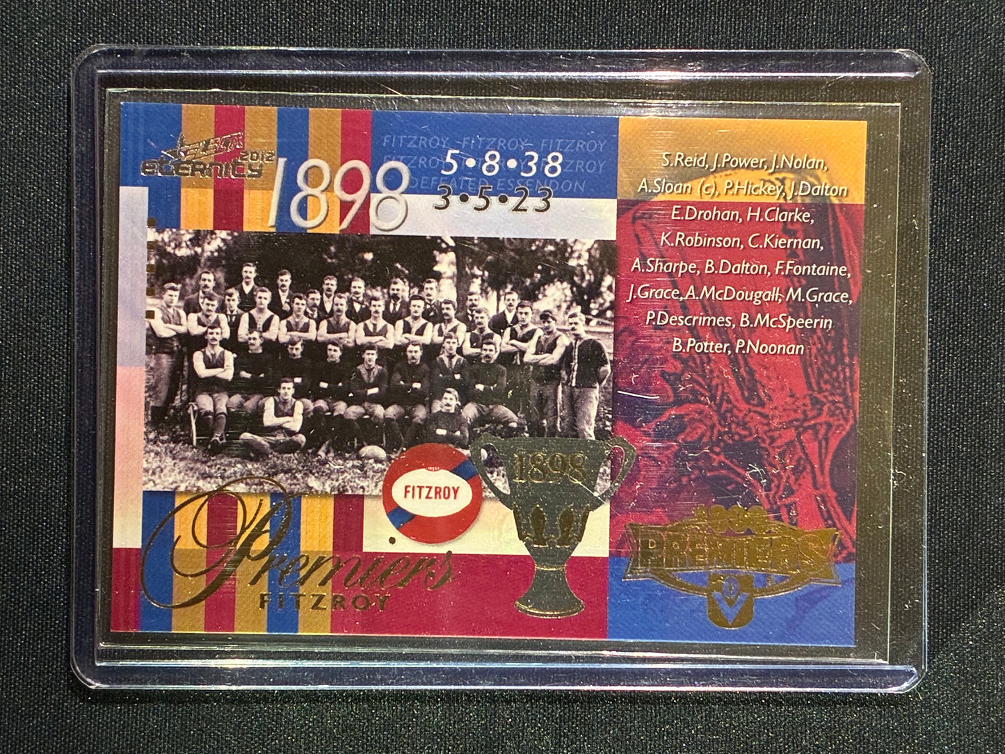2012 Select Eternity FITZROY 1898 Premiers Commemorative 276/400 #89