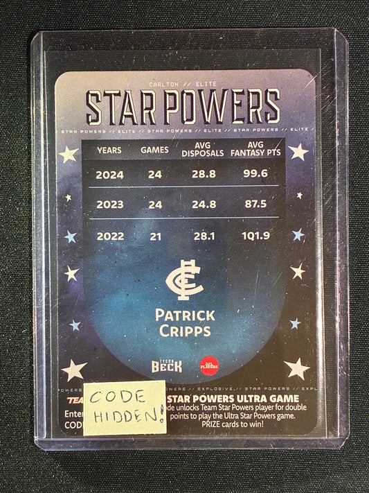 2025 Teamcoach PATRICK CRIPPS Star Powers Elite Team #11