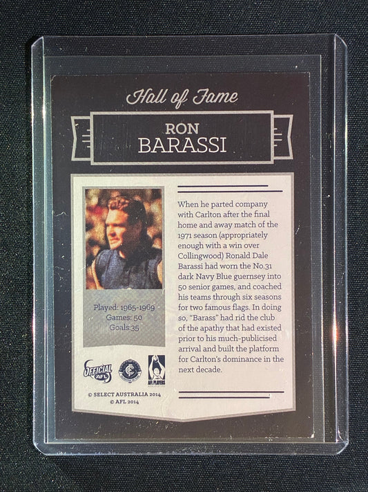 2014 Select RON BARASSI Hall of Fame Celebrating 150 Years #069