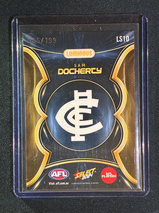 2024 Select Footy Stars SAM DOCHERTY Luminous Superstars 165/199 #10