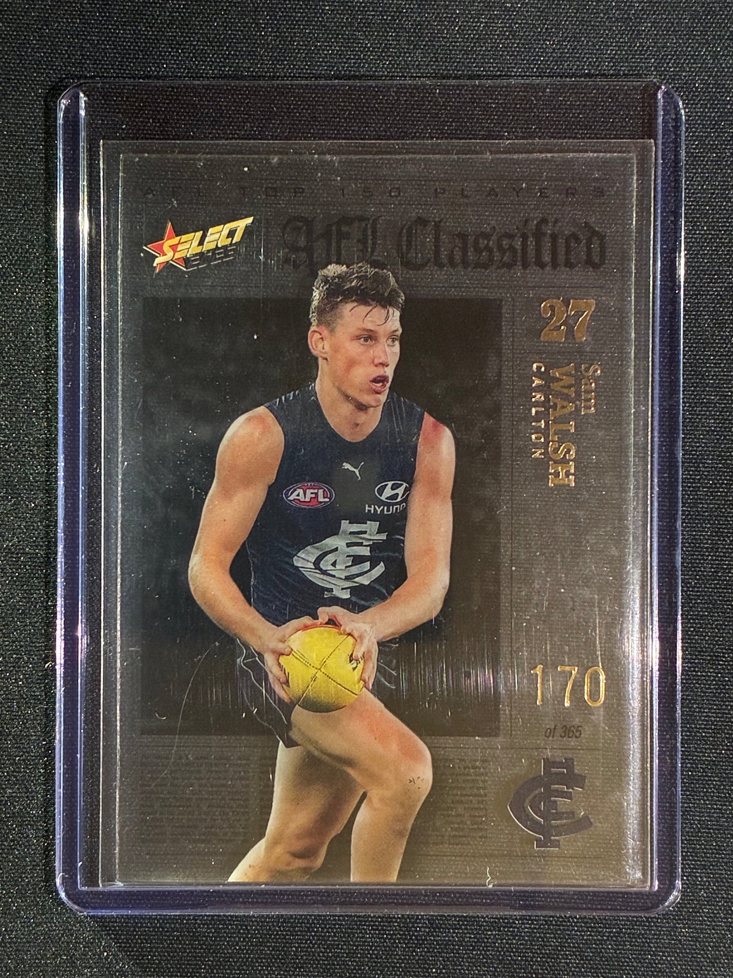 2023 Select Footy Stars SAM WALSH AFL Classified Acetate 170/365 #27