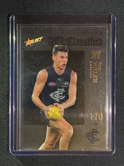 2023 Select Footy Stars SAM WALSH AFL Classified Acetate 170/365 #27