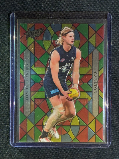 2025 Select Footy Stars TOM DE KONING Luminous Myriad Stained Glass 82/99 #13
