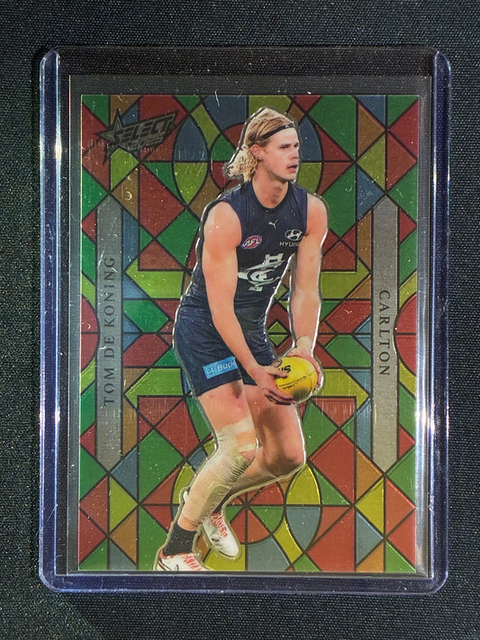 2025 Select Footy Stars TOM DE KONING Luminous Myriad Stained Glass 82/99 #13