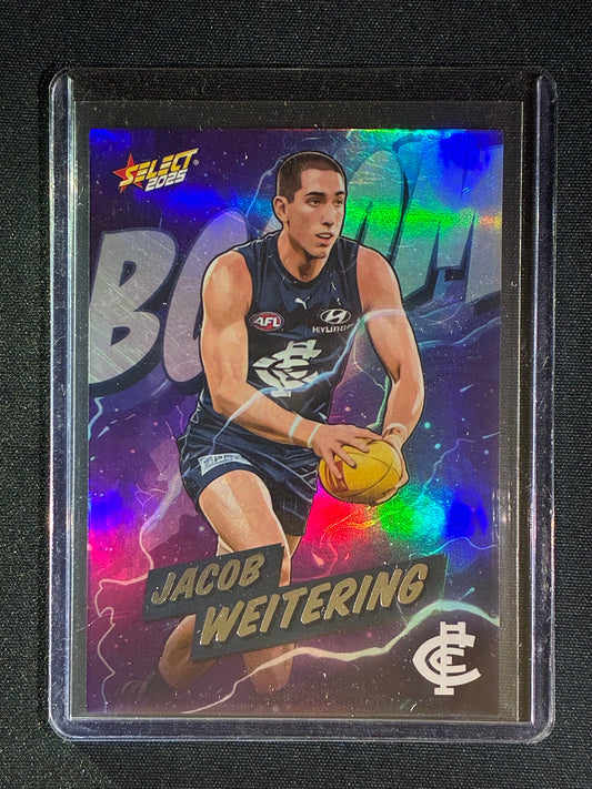 2025 Select Footy Stars JACOB WEITERING Booom Boom 155/360 #36